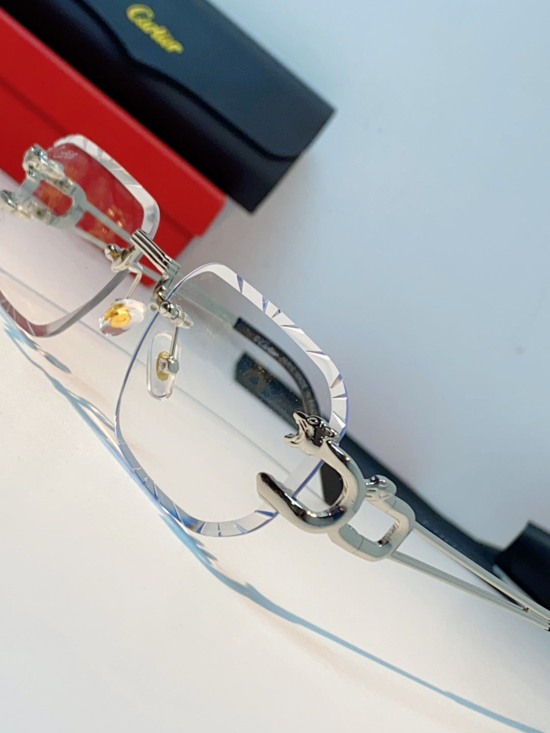 Cartier Square Silver Lens Sunglasses for Men & Women - 465749 - detail image 6