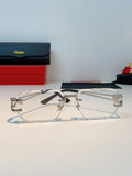 Cartier Square Silver Lens Sunglasses for Men & Women - 465749