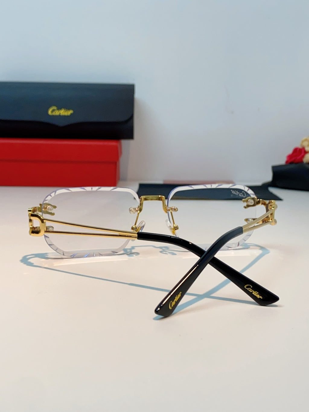 Cartier Square Brown Lens Sunglasses for Men & Women - 465750 - detail image 3