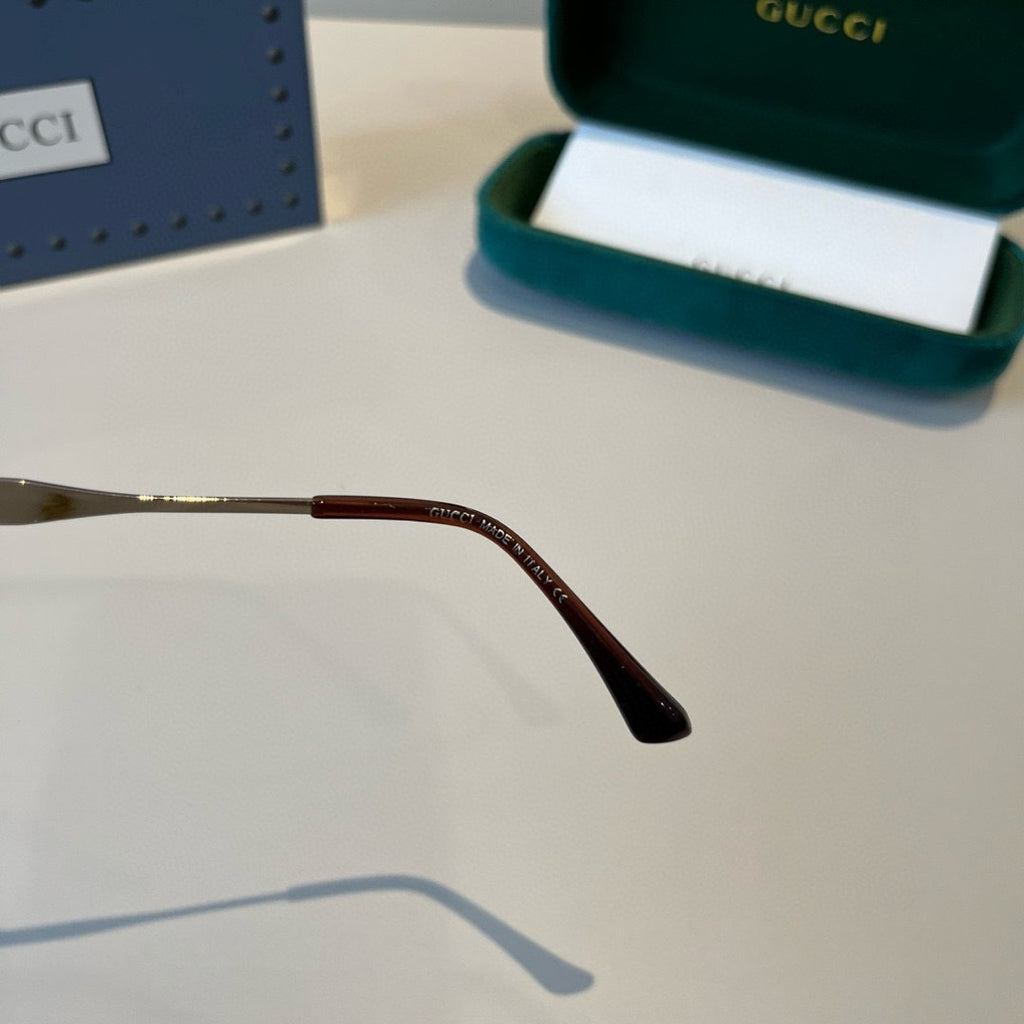Gucci Metal Aviator Red Lens Sunglasses for Men & Women - 486341 - detail image 9