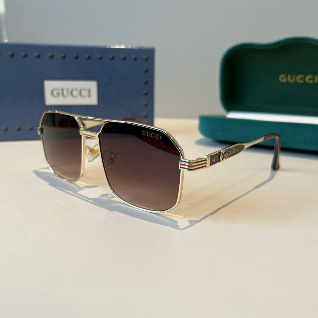 Gucci Metal Aviator Red Lens Sunglasses for Men & Women - 486341 - detail image 3