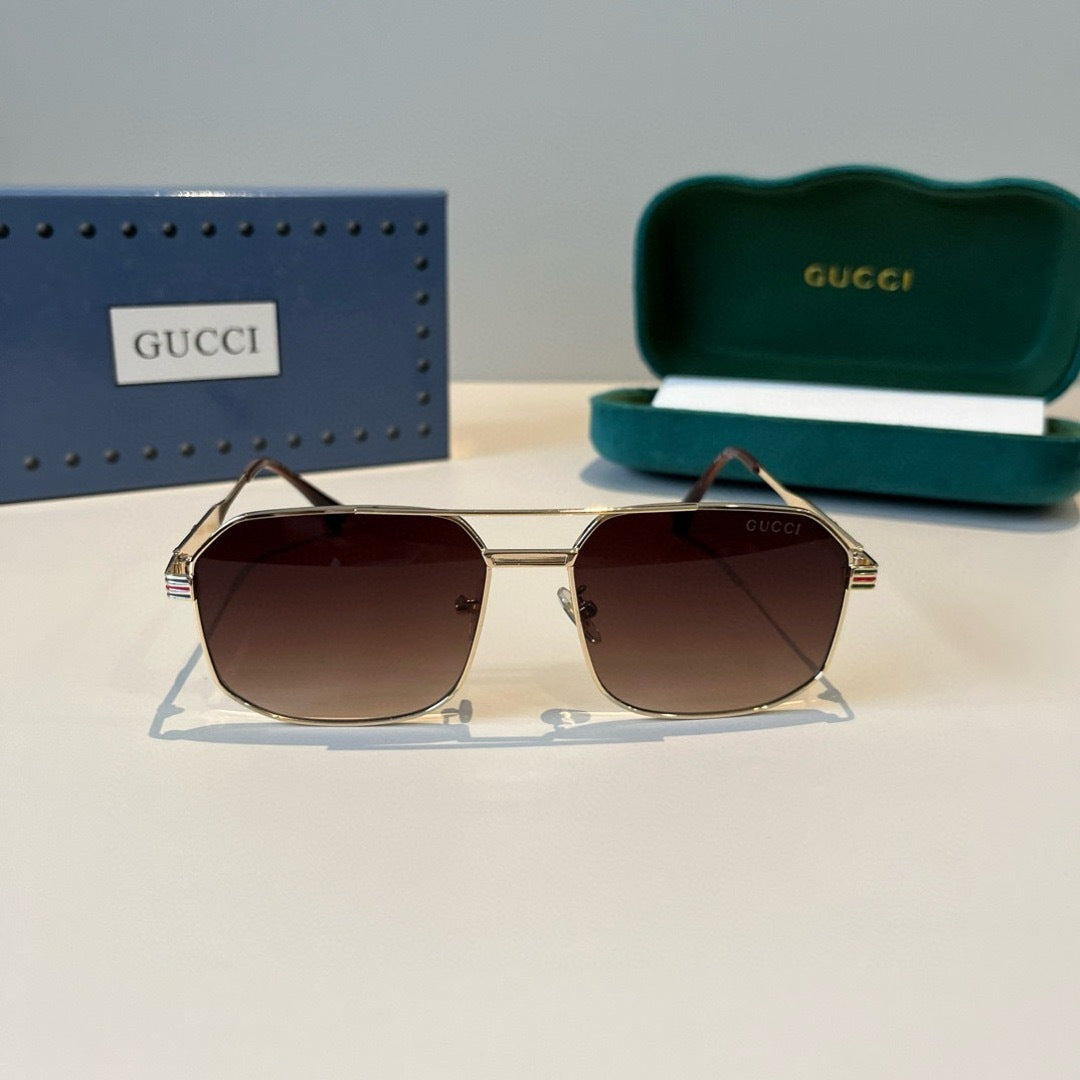 Gucci Metal Aviator Red Lens Sunglasses for Men & Women - 486341 - detail image 2