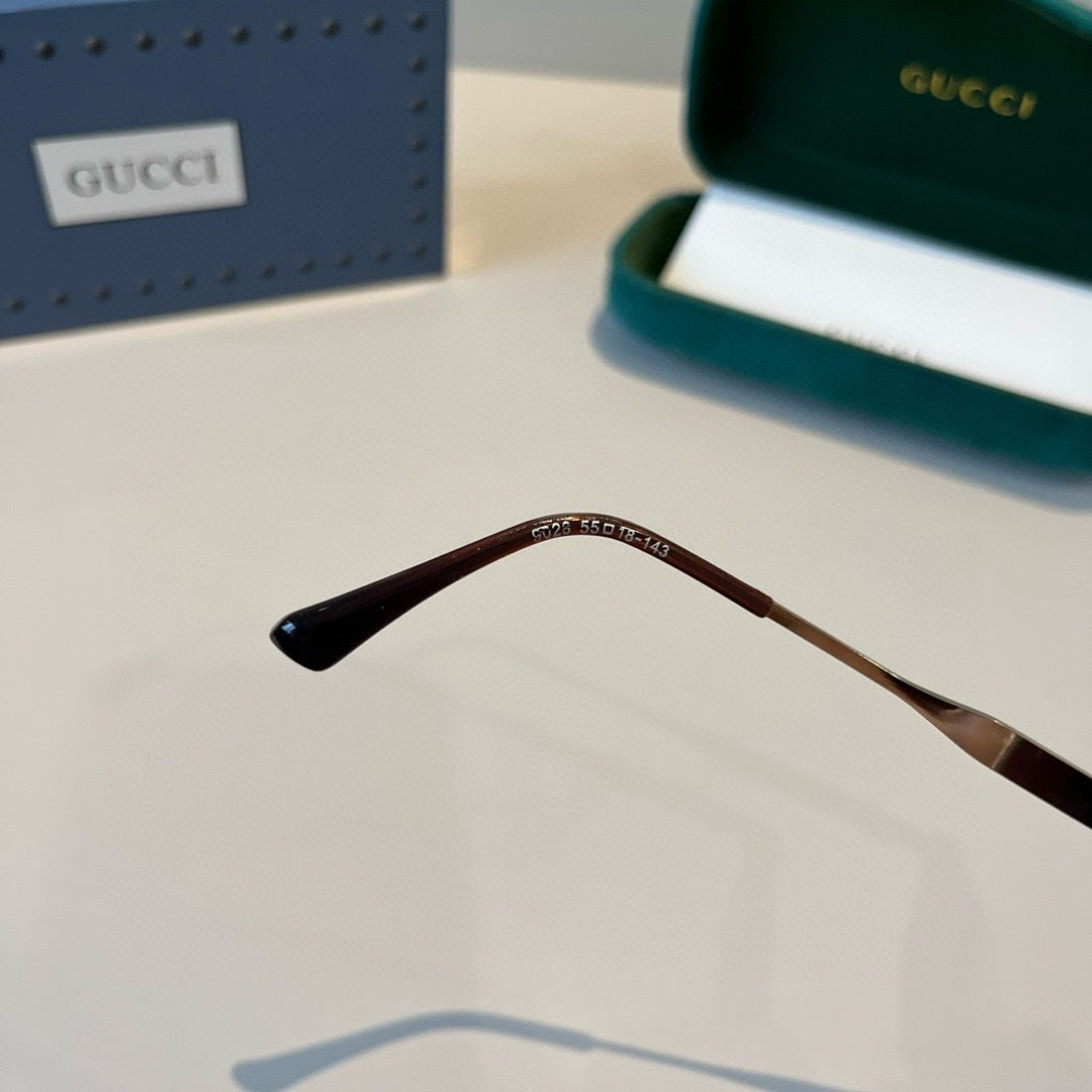 Gucci Metal Aviator Red Lens Sunglasses for Men & Women - 486341 - detail image 10