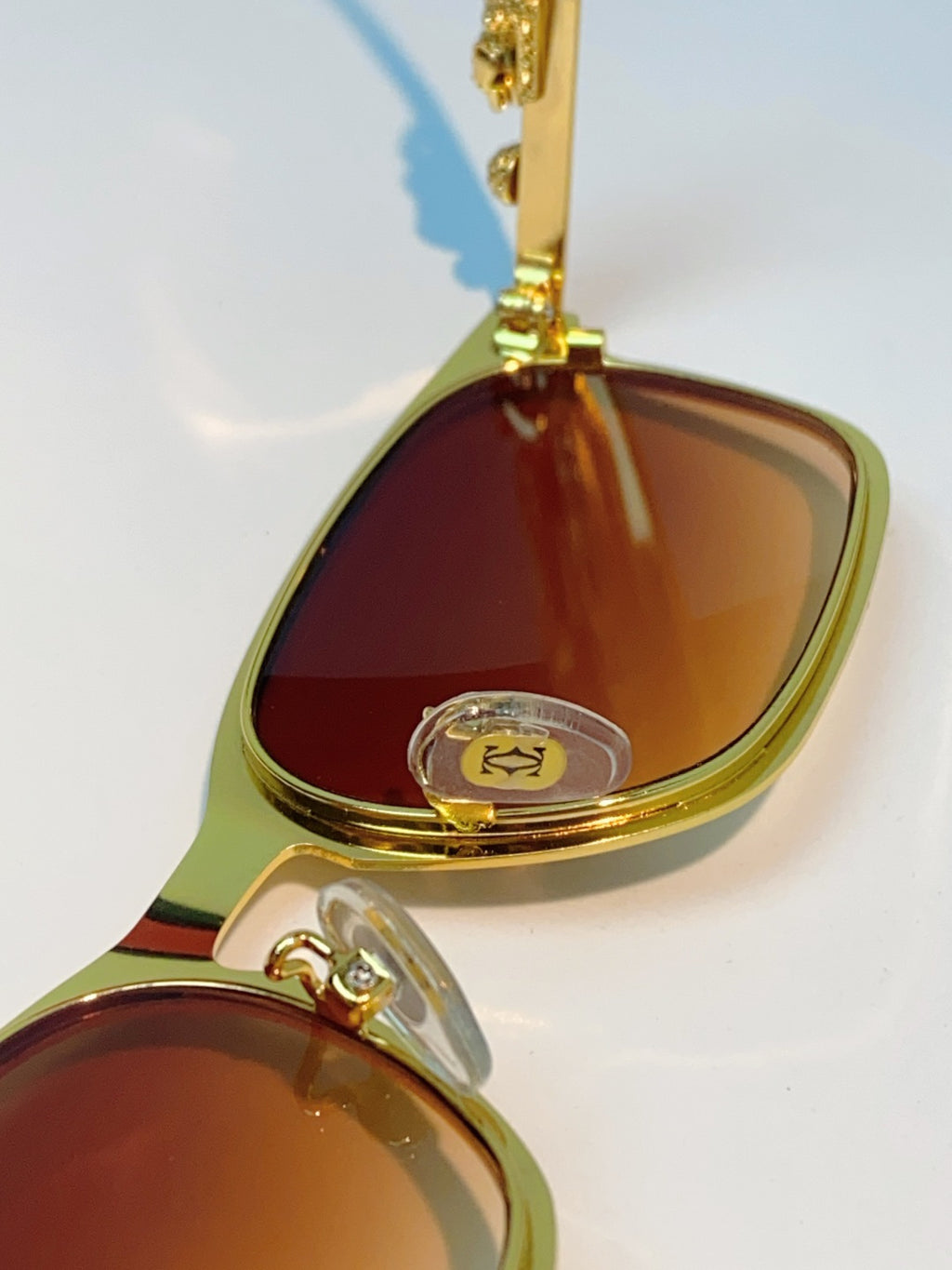 Cartier Blue-Light Square Orange Lens Sunglasses for Men & Women - 493660 - detail image 9