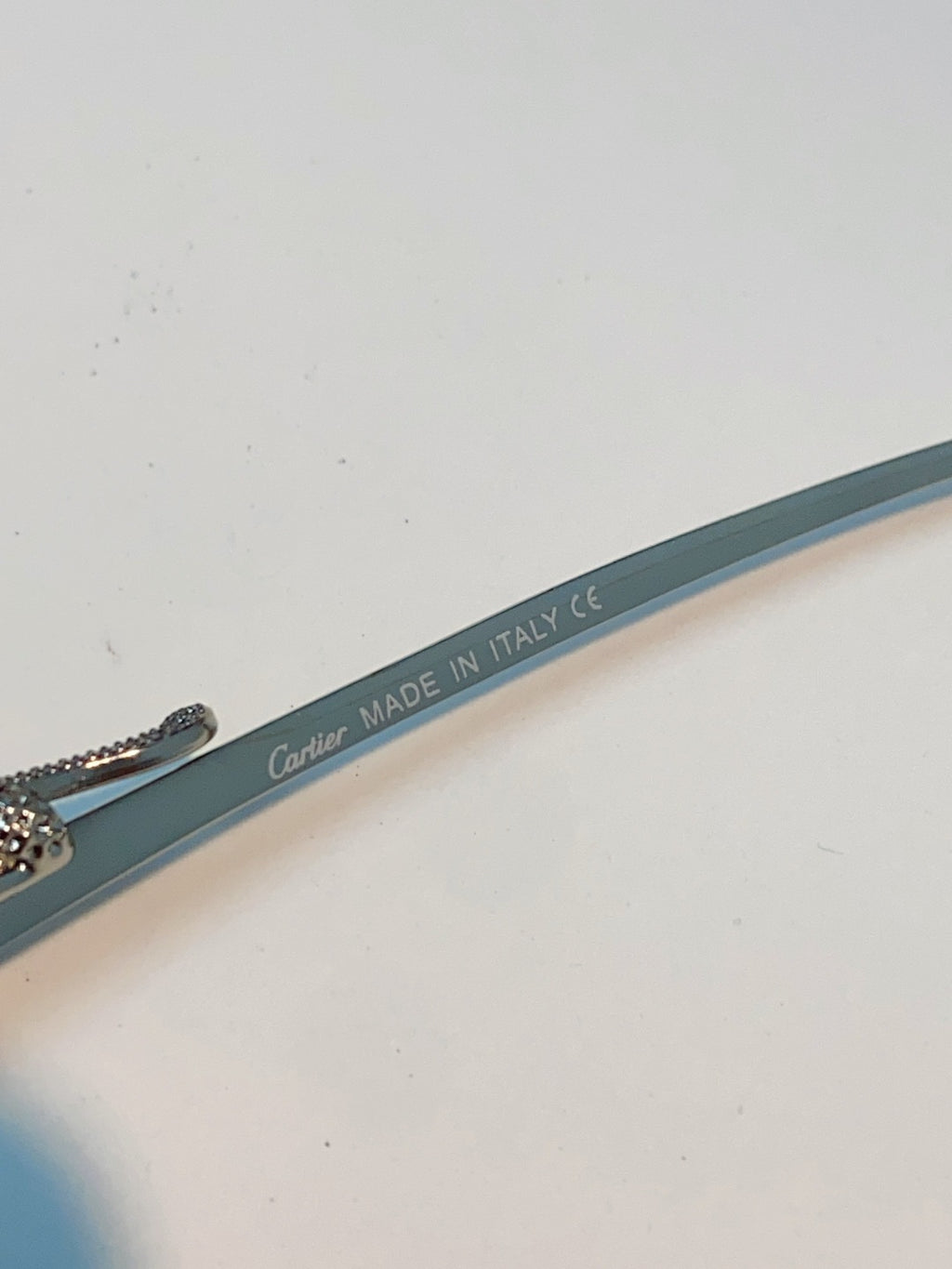 Cartier Blue-Light Square Silver Lens Sunglasses for Men & Women - detail image 8