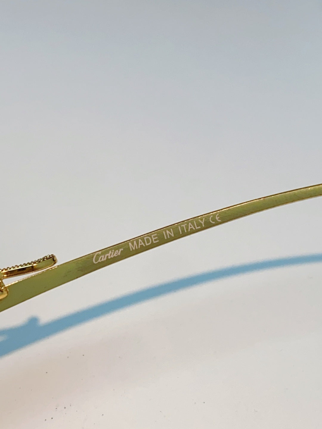 Cartier Blue-Light Square Orange Lens Sunglasses for Men & Women - detail image 8