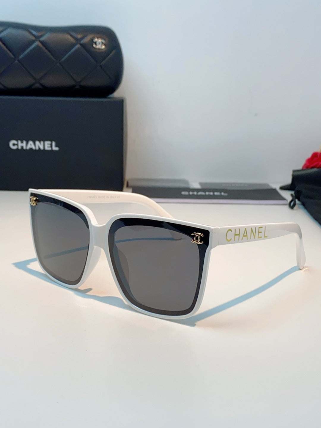 Chanel Polarized Oversized Gray Lens Sunglasses for Men & Women - 493626