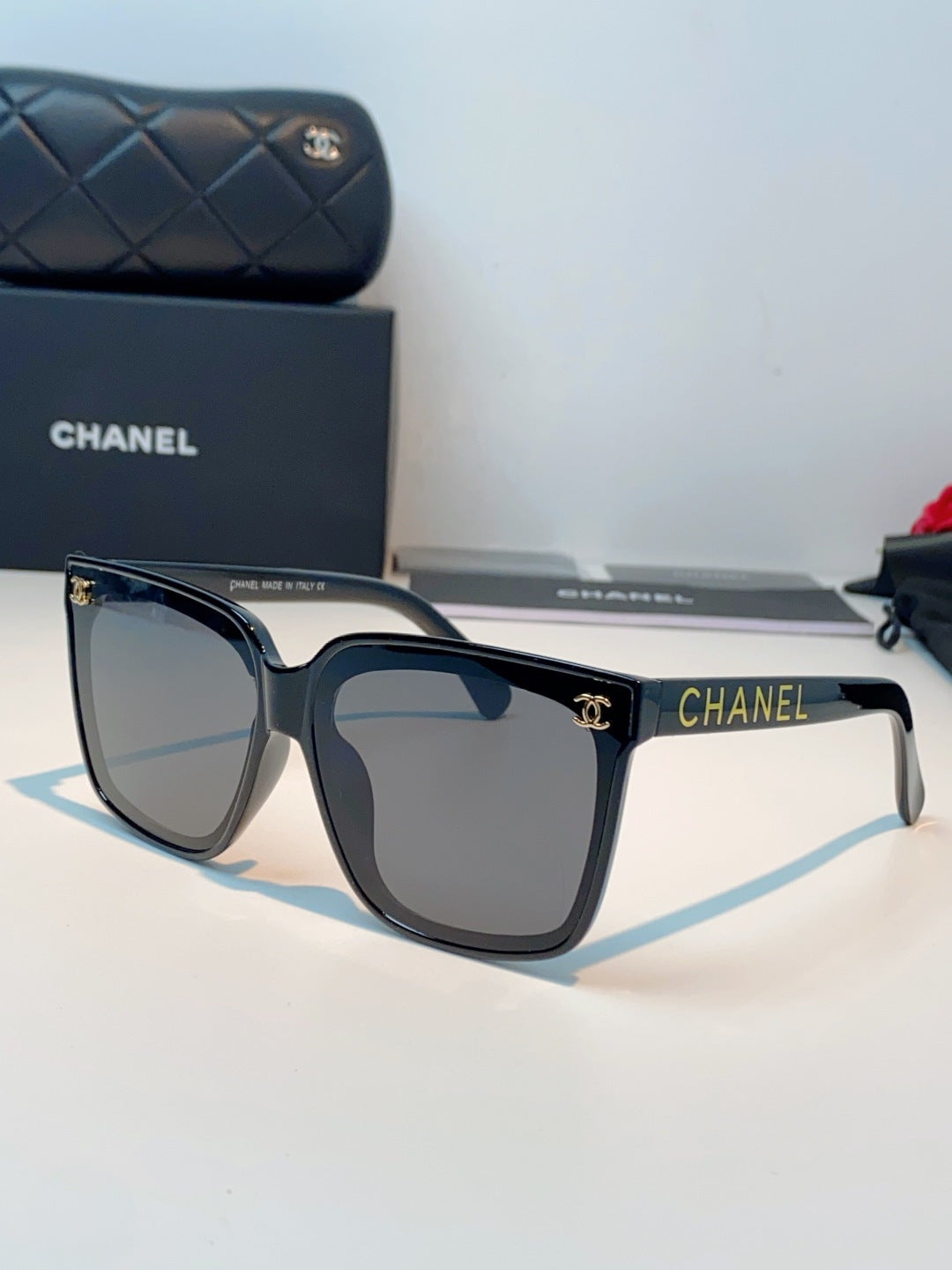 Chanel Polarized Oversized Gray Lens Sunglasses for Men & Women