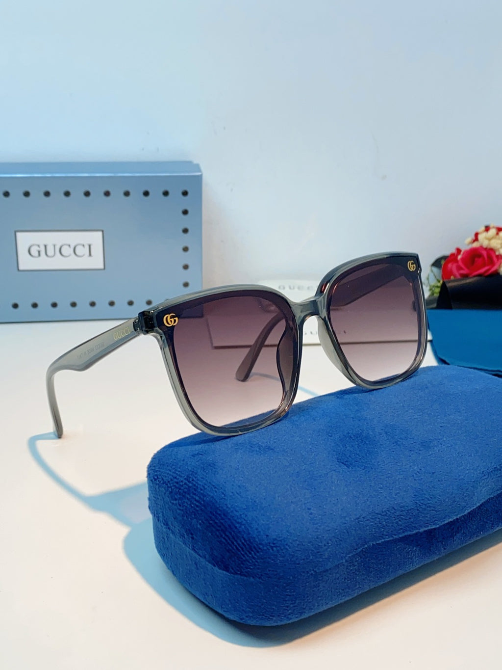Gucci Fashion Red Lens Sunglasses for Men & Women - 493340 - detail image 10