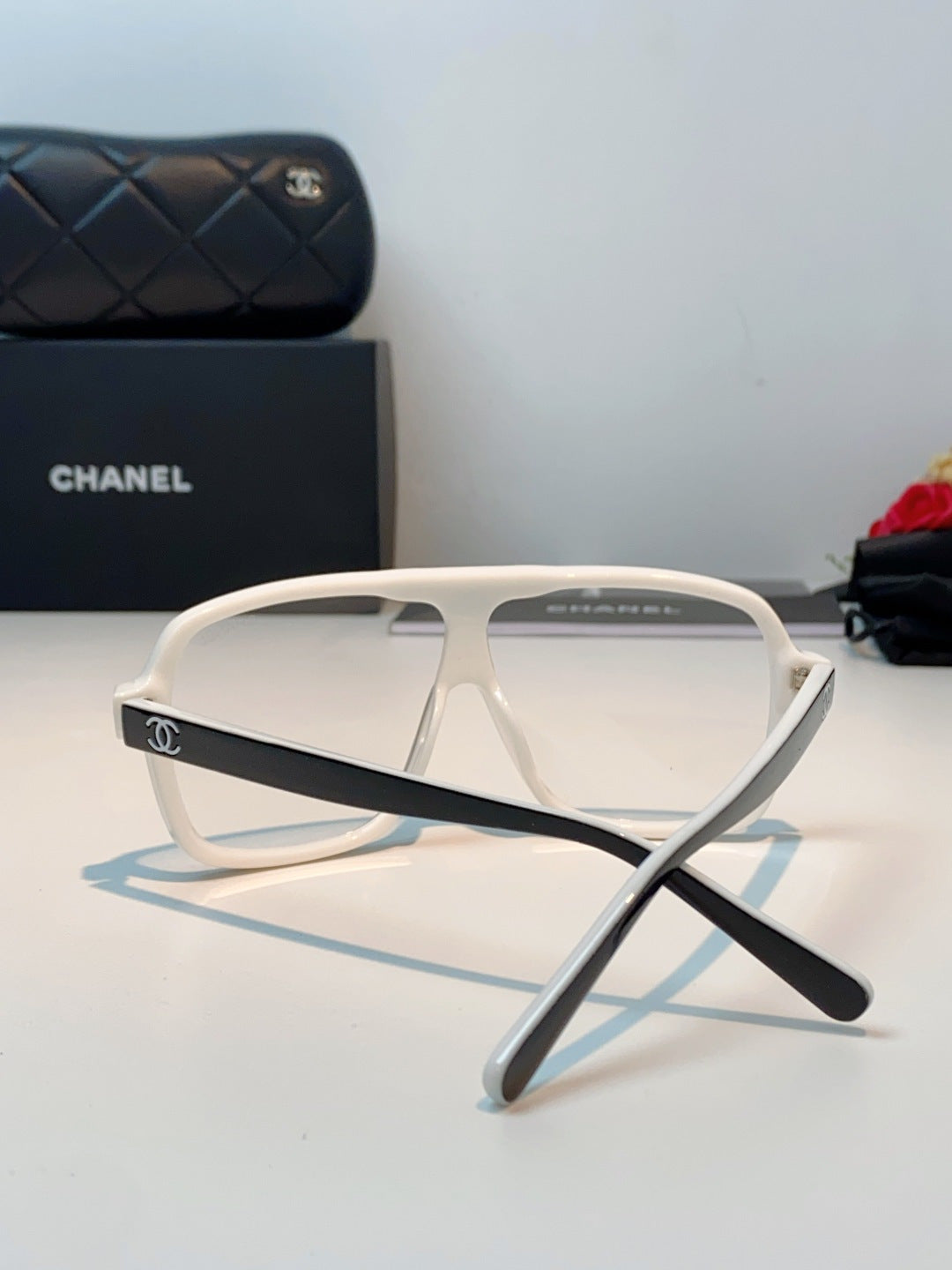 Chanel CH9158 Oversized Gray Lens Sunglasses for Men & Women - 493530 - detail image 3