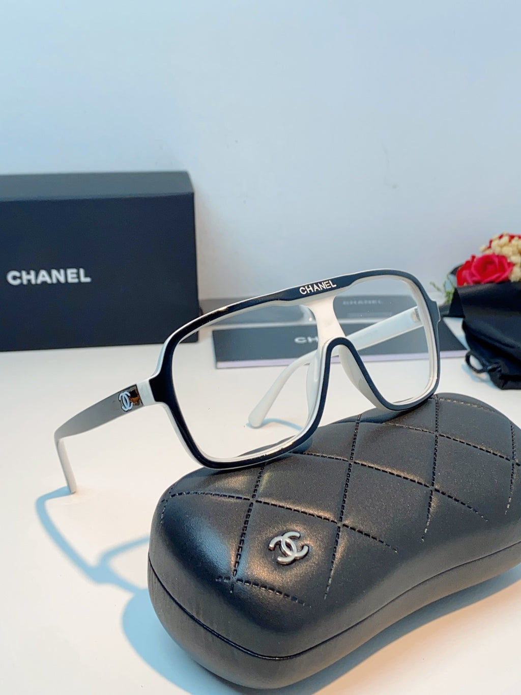 Chanel CH9158 Oversized Gray Lens Sunglasses for Men & Women - 493530 - detail image 10
