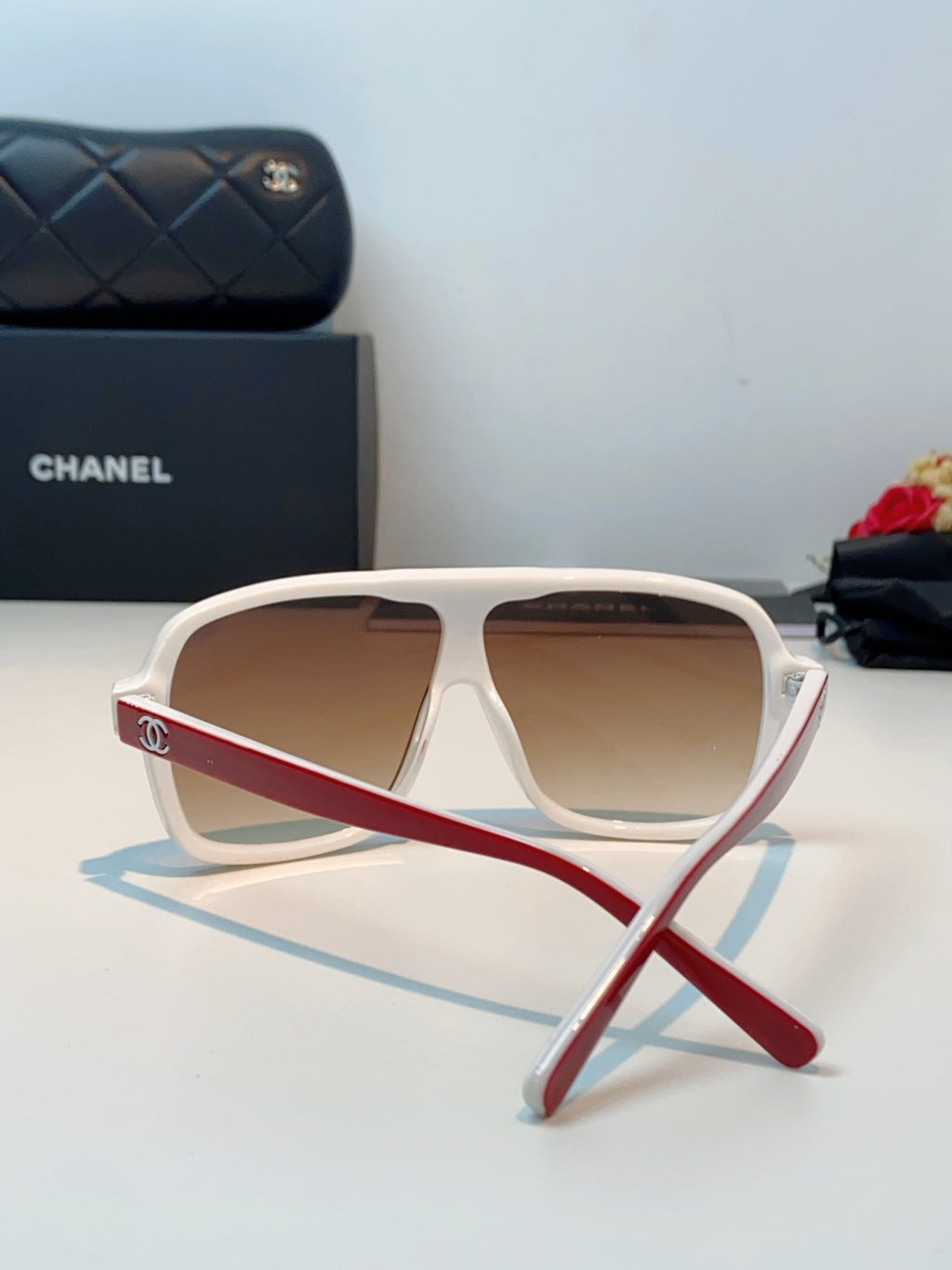 Chanel CH9158 Oversized Brown Lens Sunglasses for Men & Women - 493534 - detail image 3