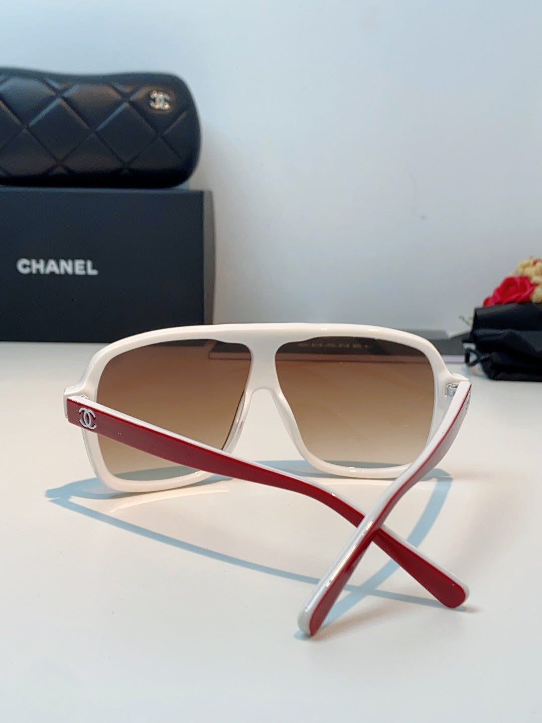 Chanel CH9158 Oversized Brown Lens Sunglasses for Men & Women - 493534 - detail image 3