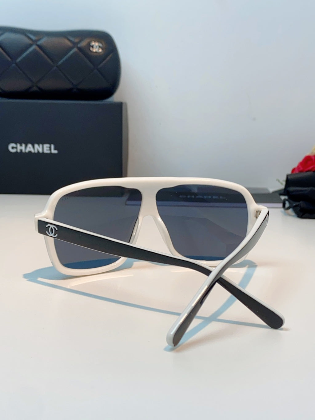 Chanel CH9158 Oversized Brown Lens Sunglasses for Men & Women - 493532 - detail image 3