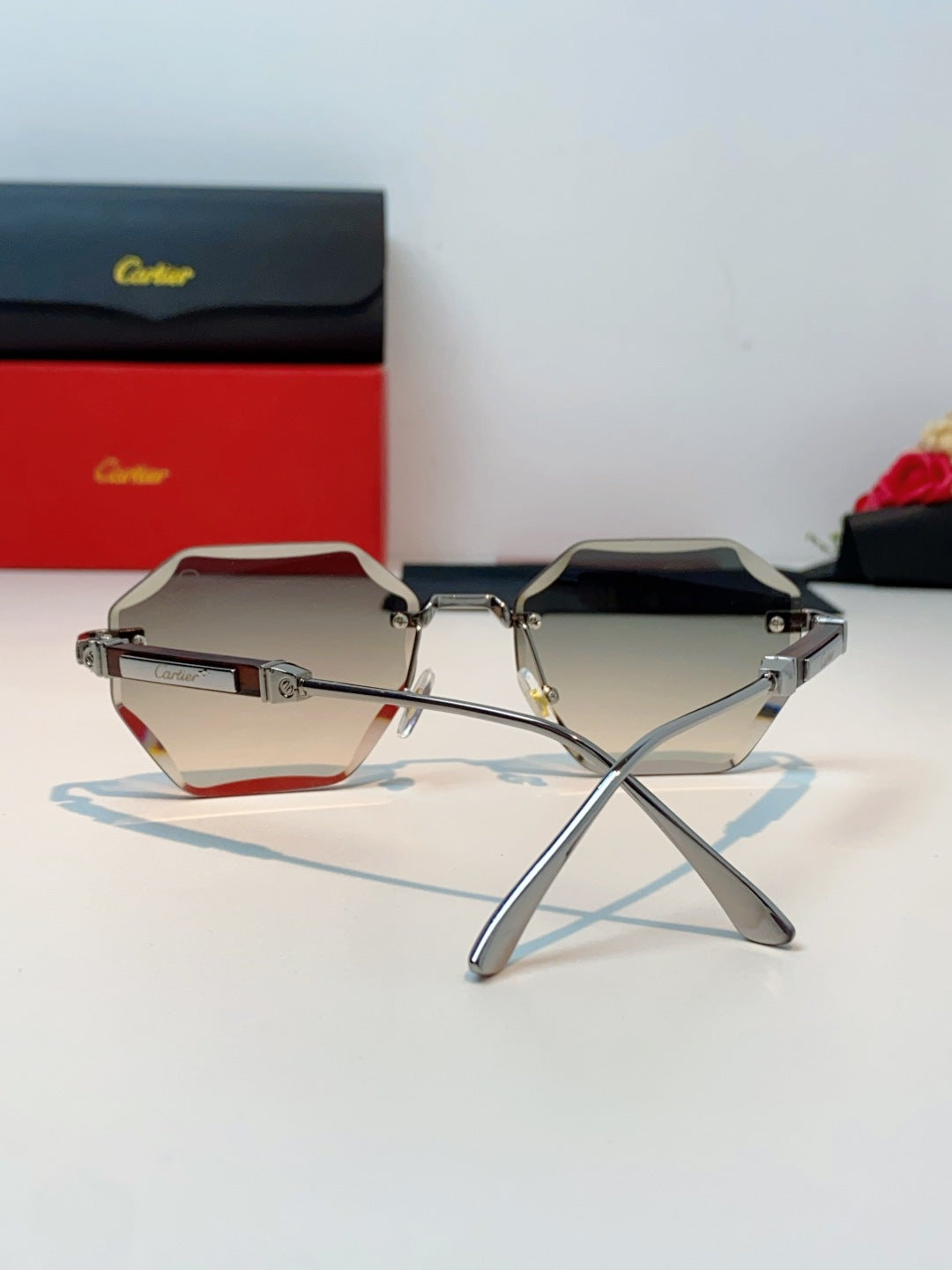 Cartier Fashion Silver Lens Sunglasses for Men & Women - 487225 - detail image 3