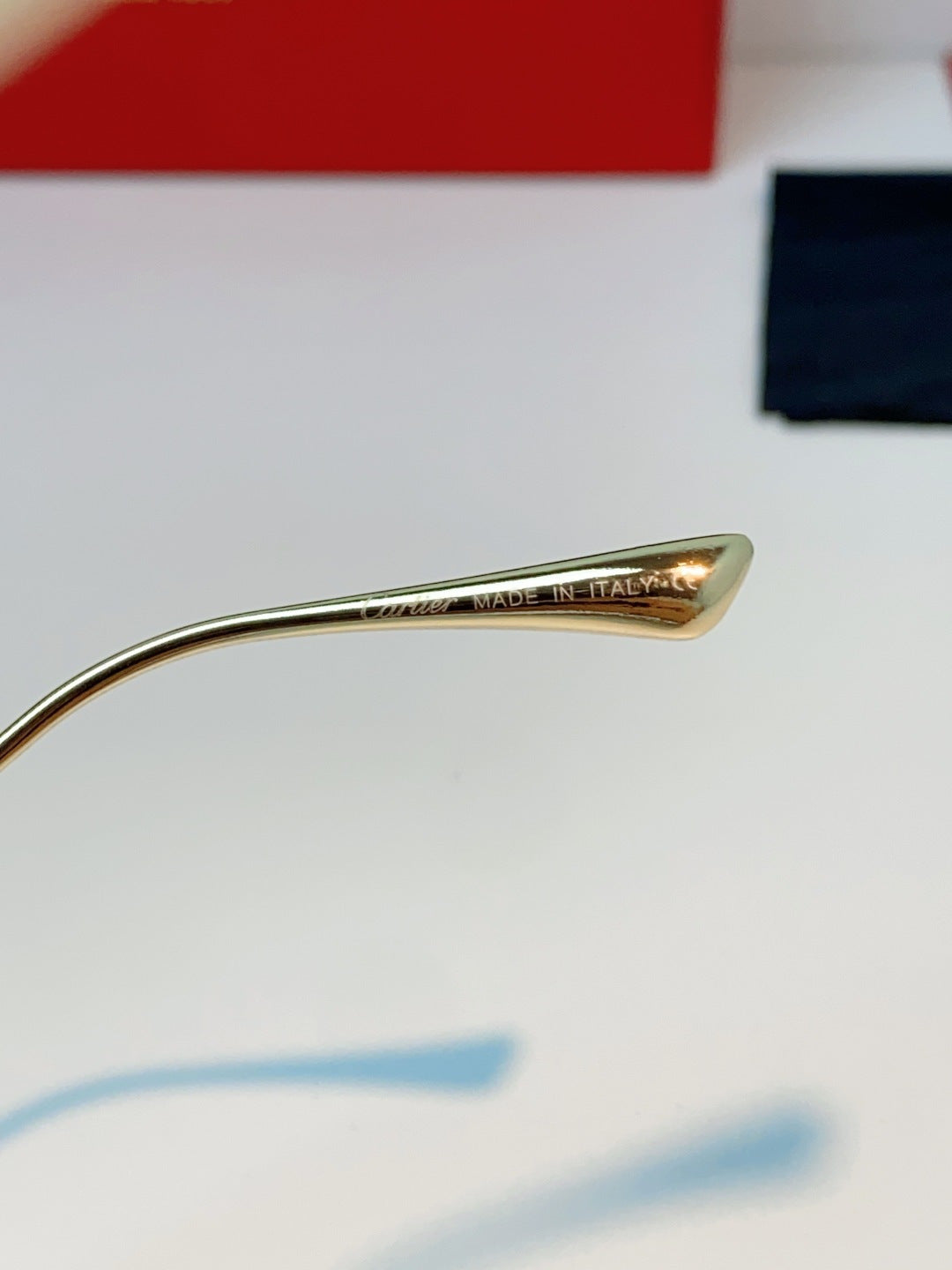 Cartier Fashion Red Lens Sunglasses for Men & Women - 487227 - detail image 8