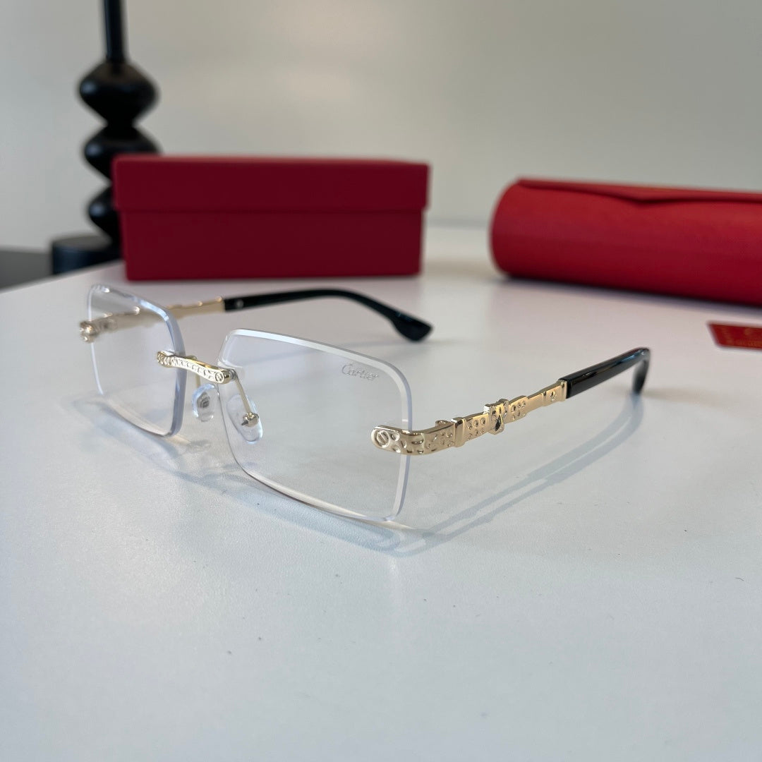 Cartier Lightweight Metal Rimless Silver Lens Sunglasses for Men & Wo - 493702 - detail image 3
