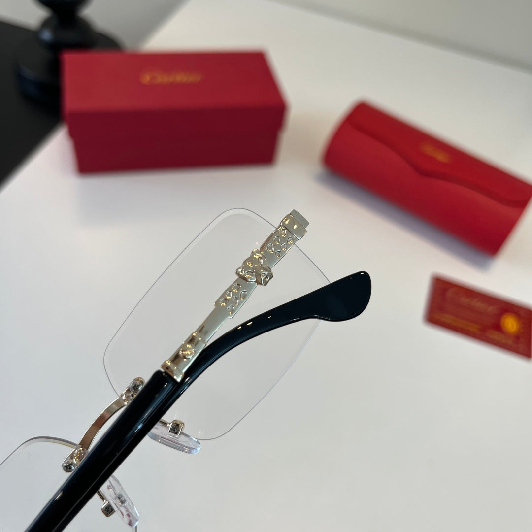 Cartier Lightweight Metal Rimless Silver Lens Sunglasses for Men & Wo - 493702 - detail image 7