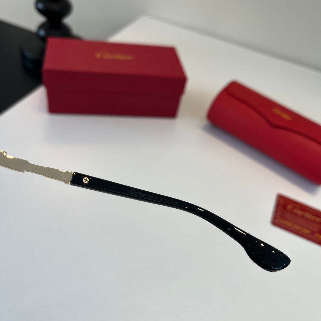 Cartier Lightweight Metal Rimless Silver Lens Sunglasses for Men & Wo - 493704 - detail image 10