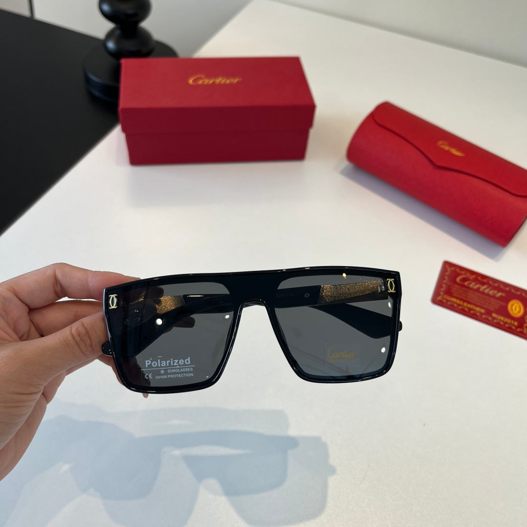Cartier Lightweight Metal Rimless Black Lens Sunglasses for Men & Wom - 415997 - detail image 5