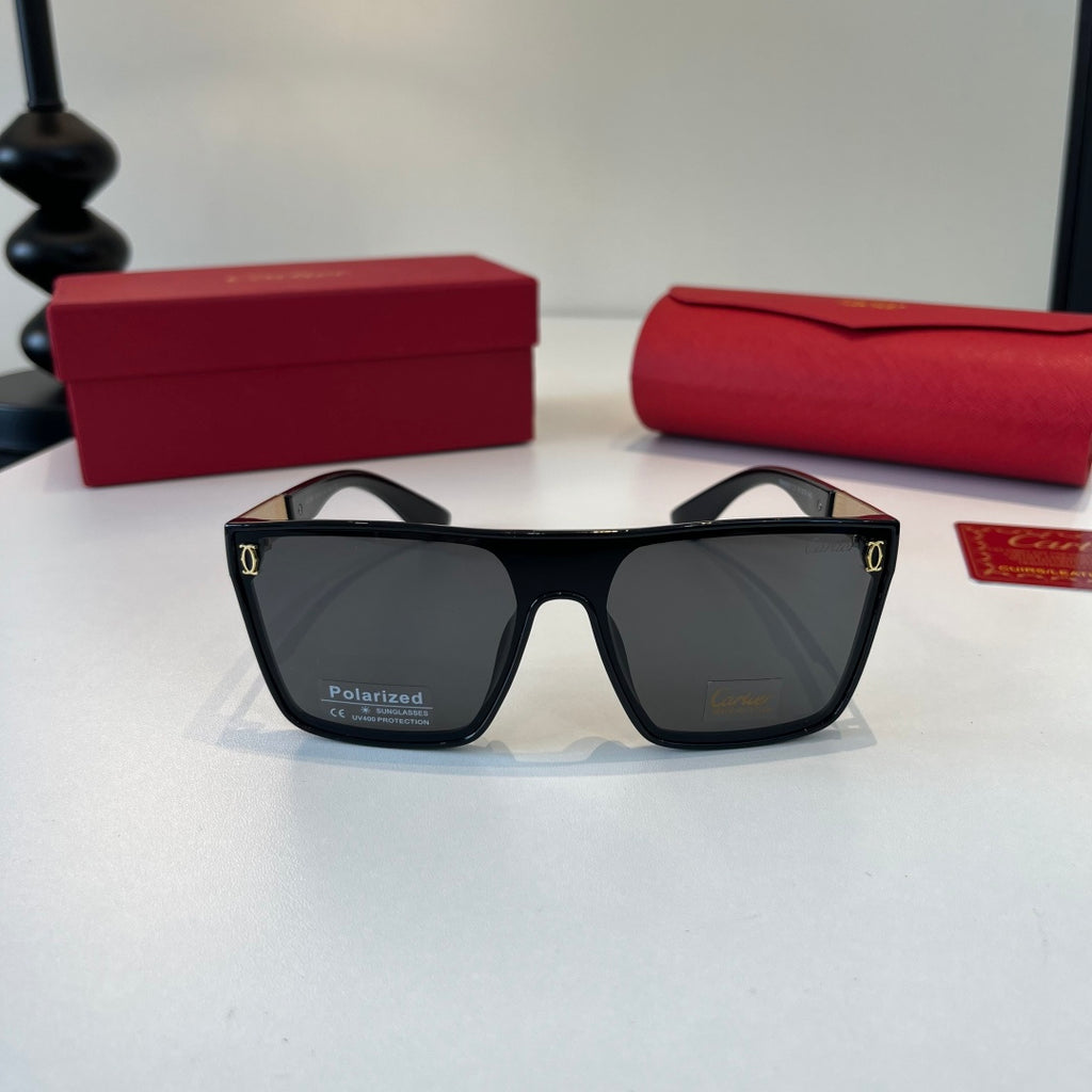 Cartier Lightweight Metal Rimless Black Lens Sunglasses for Men & Wom - 415997 - detail image 2