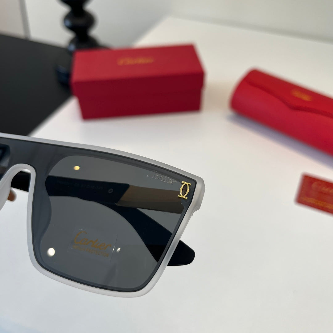 Cartier Lightweight Metal Rimless Silver Lens Sunglasses for Men & Wo - 493712 - detail image 7