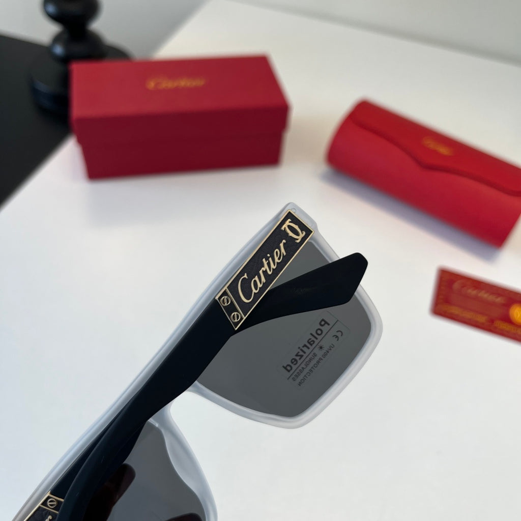Cartier Lightweight Metal Rimless Silver Lens Sunglasses for Men & Wo - 493712 - detail image 8
