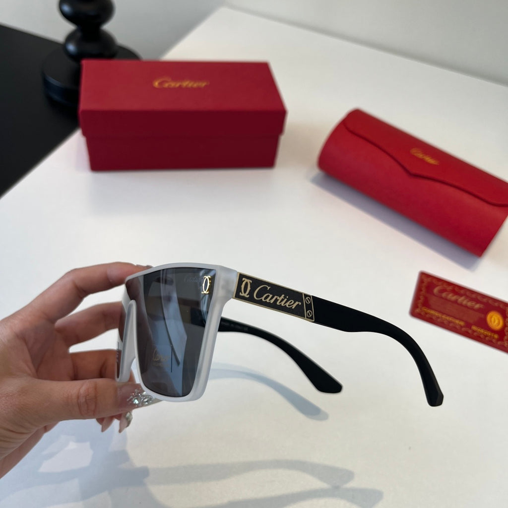 Cartier Lightweight Metal Rimless Silver Lens Sunglasses for Men & Wo - 493712 - detail image 4