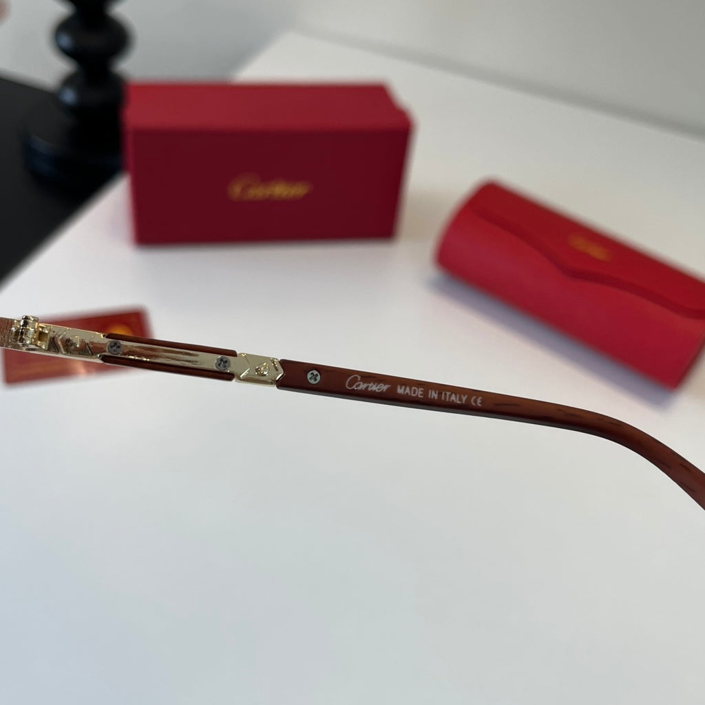 Cartier Lightweight Metal Rimless Silver Lens Sunglasses for Men & Wo - 493719 - detail image 10