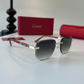 Cartier Lightweight Metal Rimless Silver Lens Sunglasses for Men & Wo - 493719