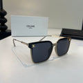 Celine Fashion Black Lens Sunglasses for Men & Women - 372003