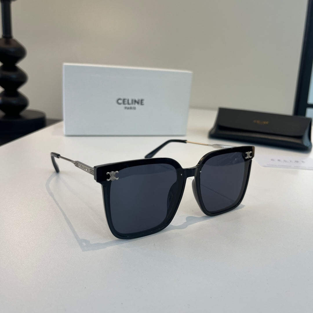 Celine Fashion Black Lens Sunglasses for Men & Women - 432002