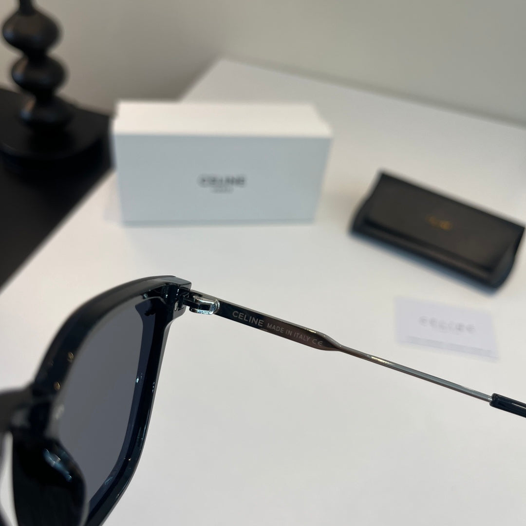 Celine Fashion Black Lens Sunglasses for Men & Women - 372004 - detail image 10