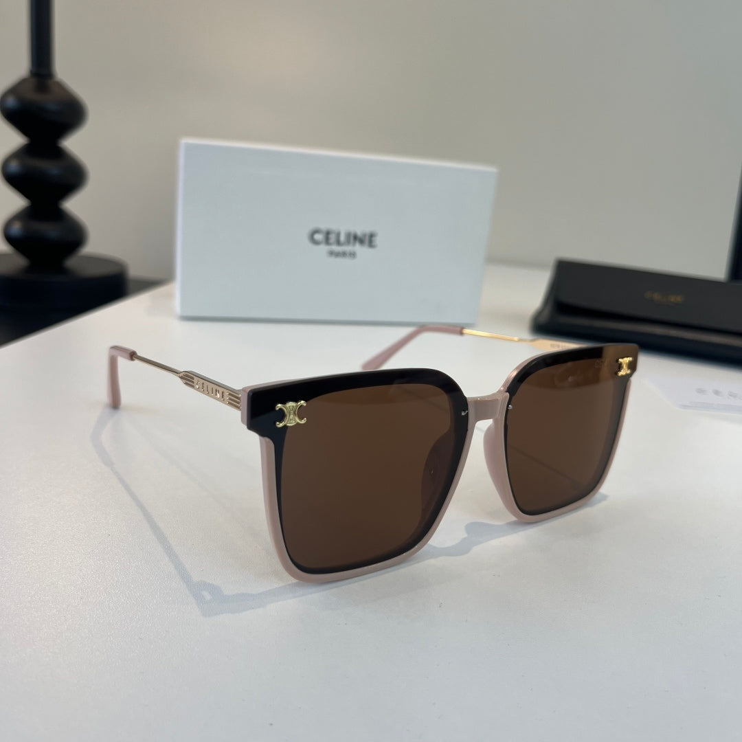 Celine Fashion Black Lens Sunglasses for Men & Women - 372005