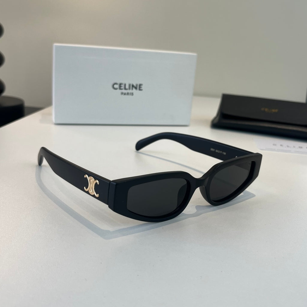 Celine Fashion Black Lens Sunglasses for Men & Women - 432005