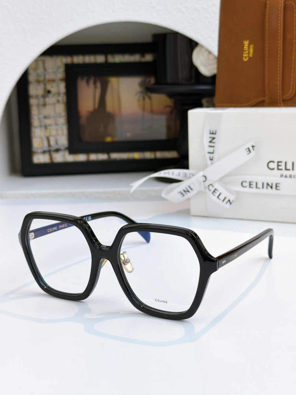 Celine CL40230F Fashion Silver Lens Sunglasses for Men & Women