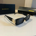 Balenciaga Rectangular Gold Lens Sunglasses for Men & Women - 487509