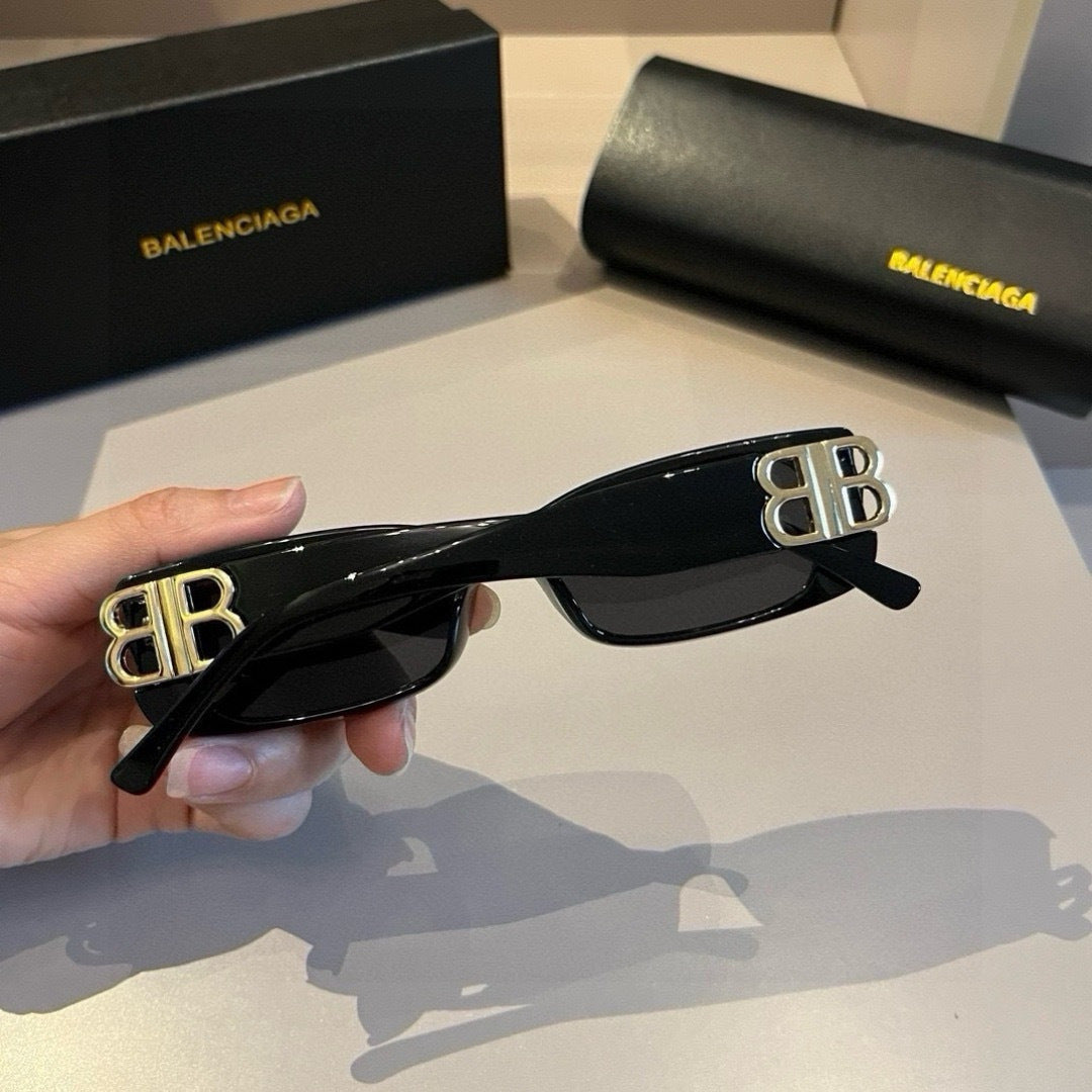 Balenciaga Rectangular Gold Lens Sunglasses for Men & Women - 487509 - detail image 7