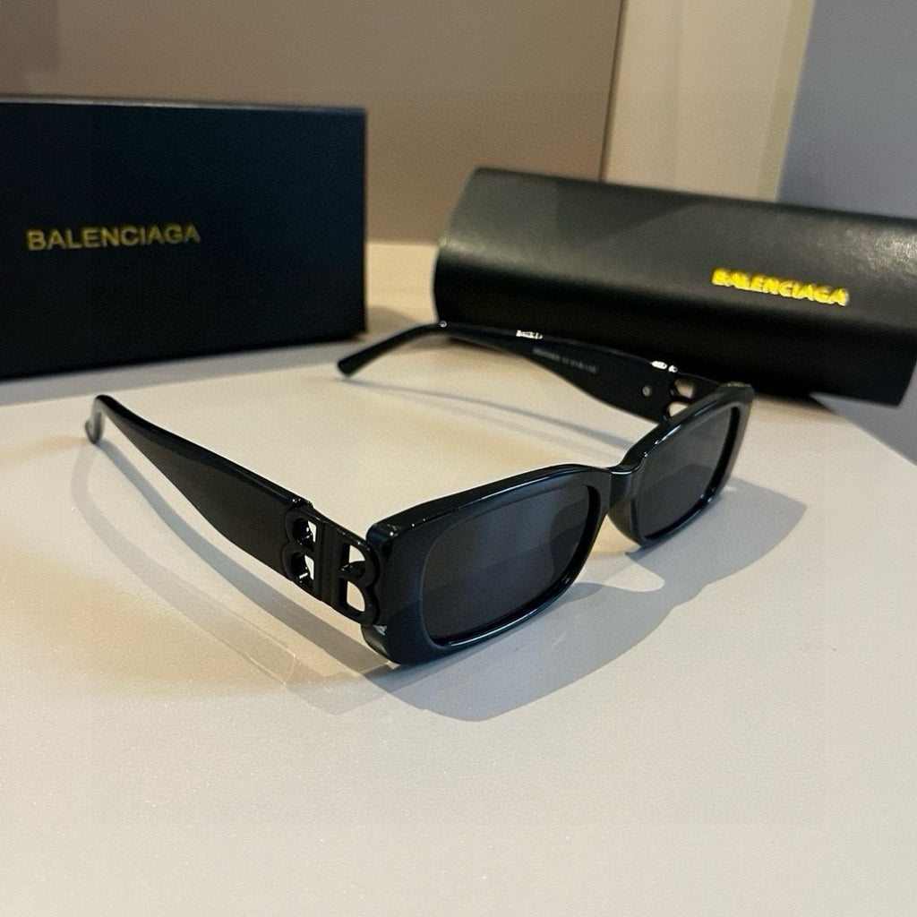 Balenciaga Rectangular Brown Lens Sunglasses for Men & Women - 372358