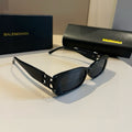 Balenciaga Rectangular Brown Lens Sunglasses for Men & Women - 372358