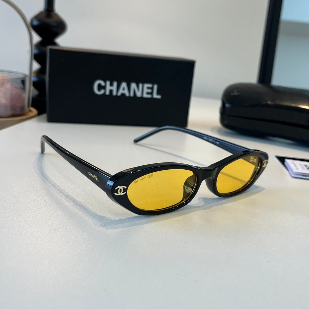 Chanel Oversized Orange Lens Sunglasses for Men & Women