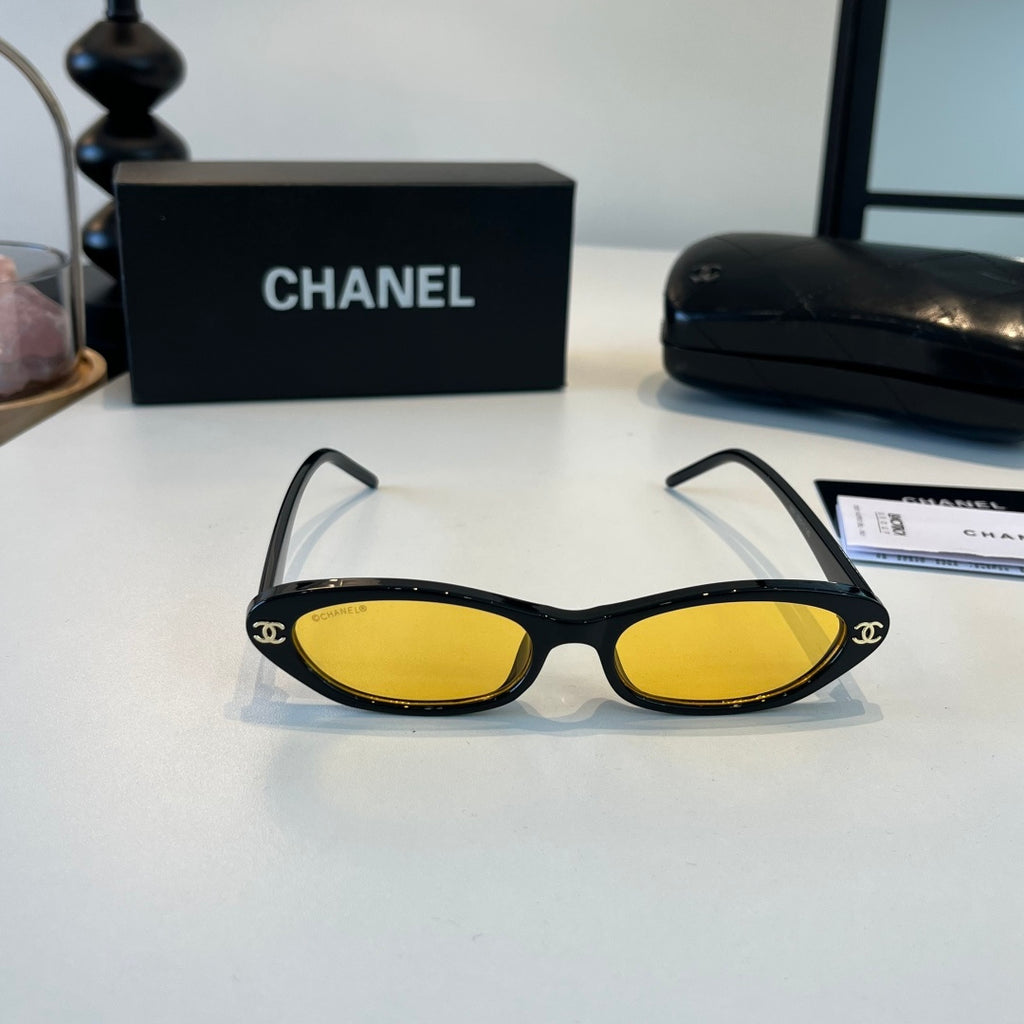 Chanel Oversized Orange Lens Sunglasses for Men & Women - 448994 - detail image 2