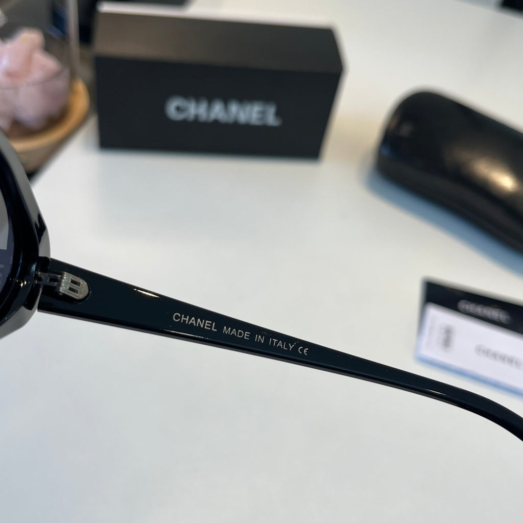 Chanel Oversized Silver Lens Sunglasses for Men & Women - 486553 - detail image 10