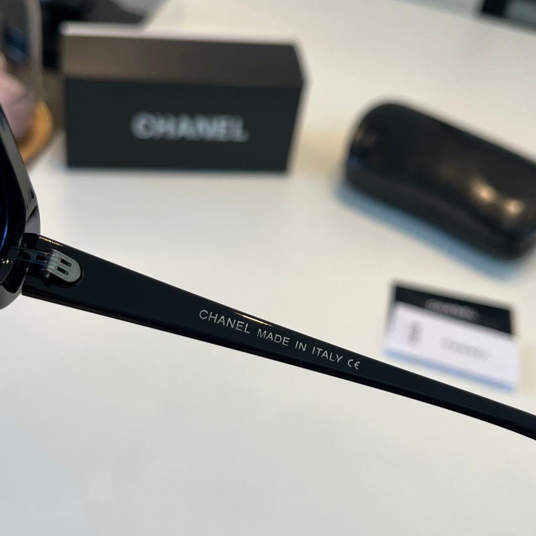 Chanel Oversized Blue Lens Sunglasses for Men & Women - detail image 10