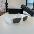 Balenciaga Rectangular Silver Lens Sunglasses for Men & Women - 487546