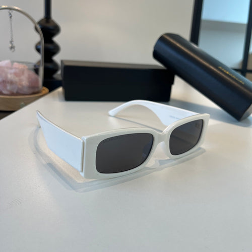 Balenciaga Rectangular Silver Lens Sunglasses for Men & Women - 158565