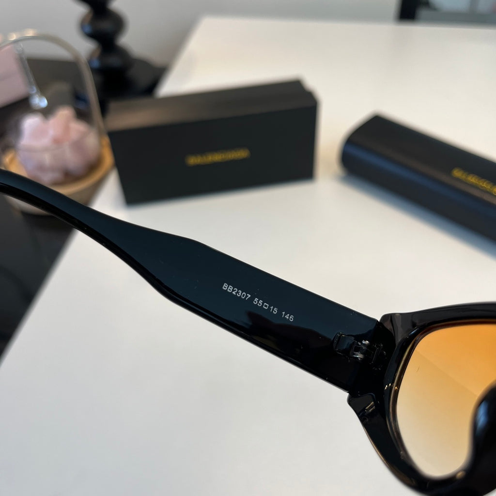 Balenciaga Rectangular Brown Lens Sunglasses for Men & Women - detail image 8