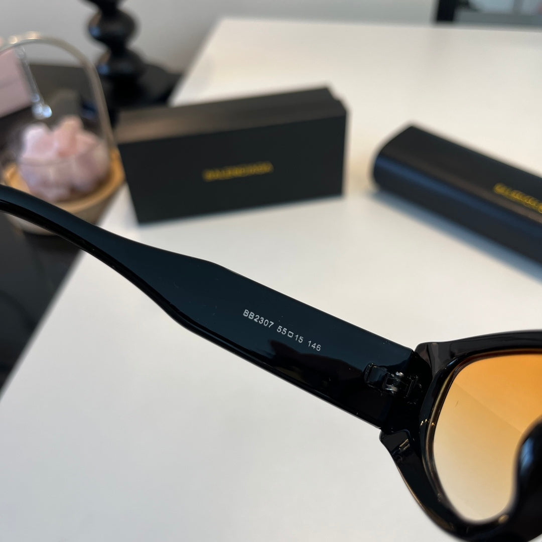 Balenciaga Rectangular Brown Lens Sunglasses for Men & Women - detail image 8