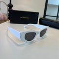 Balenciaga Rectangular Silver Lens Sunglasses for Men & Women - 372350