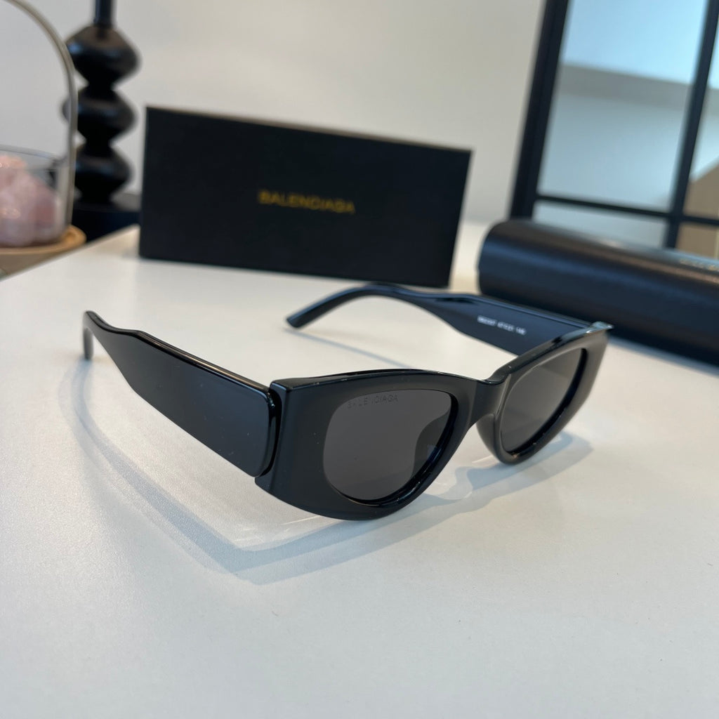 Balenciaga Rectangular Black Lens Sunglasses for Men & Women - 372351